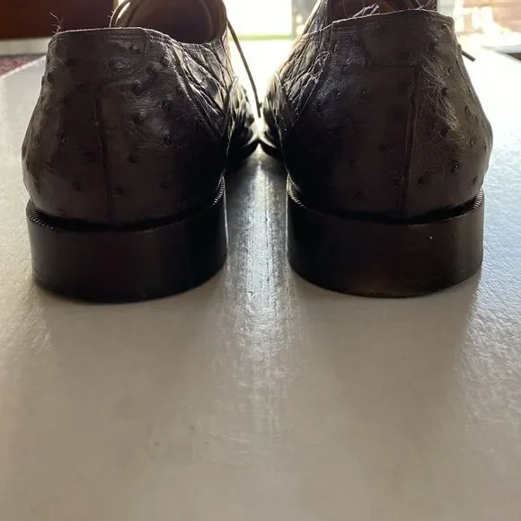 MAURI Men’s Genuine Alligator Leather Oxfords Size 11 M. Made in Italy. - Picture 3 of 11